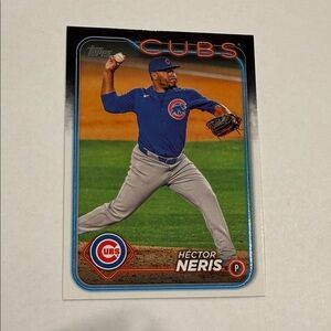 Topps Cubs Baseball Card with Blue and Gray Uniform